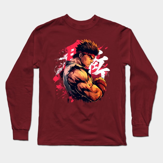 ryu Long Sleeve T-Shirt by piratesnow